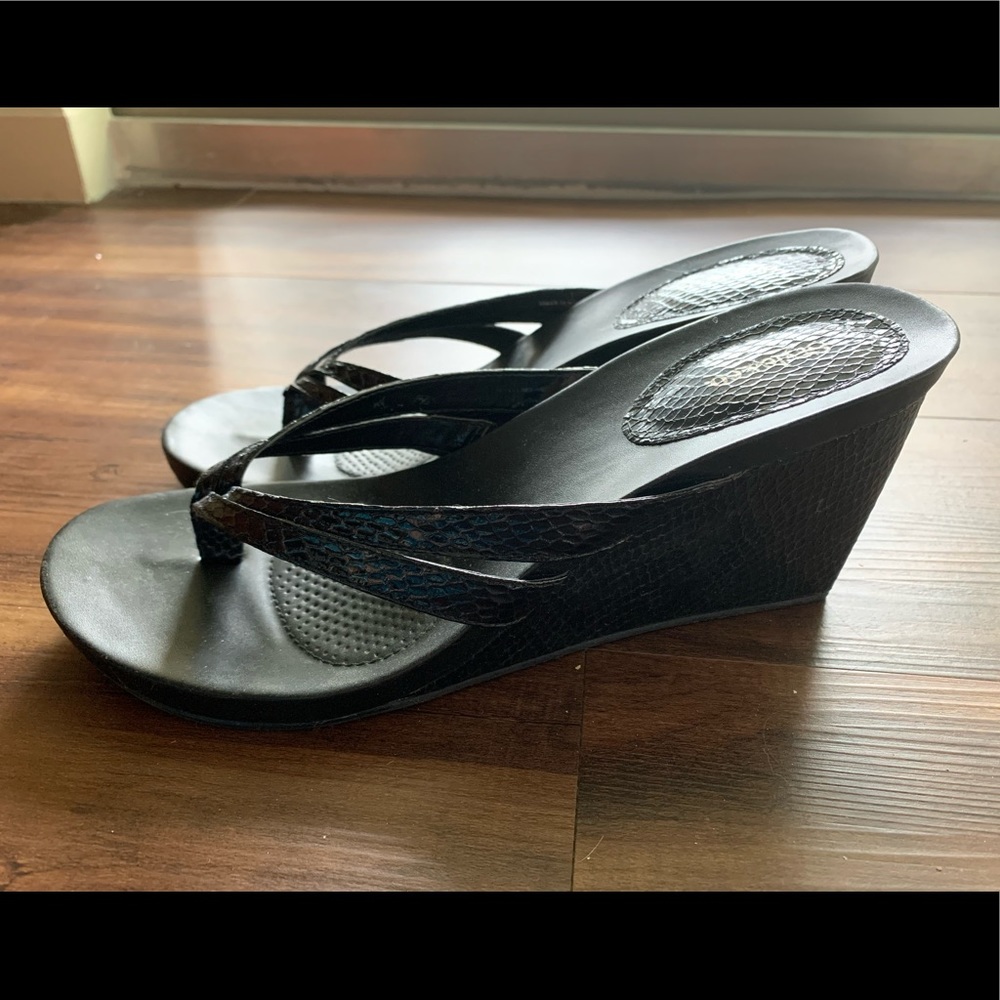 Black Style & Co Wedges